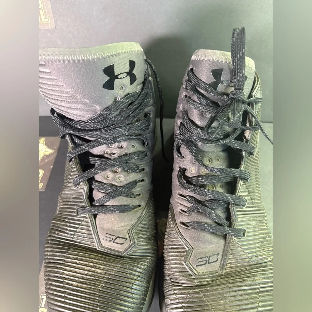 Under Armour Mens 8.5 Curry Top Gun High Top 1274425-006 Shoes Basketball Laced - Picture 3 of 12